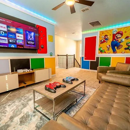 Themed Family Fun Private Pool & Game Room
